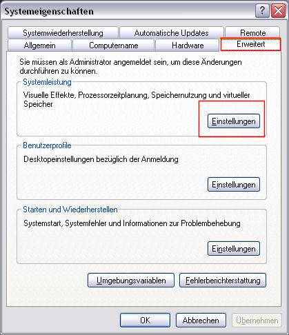 Systemleistung